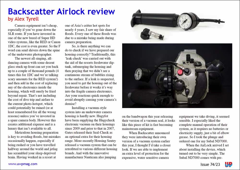 UWP Issue 74 Backscatter AirLock Review